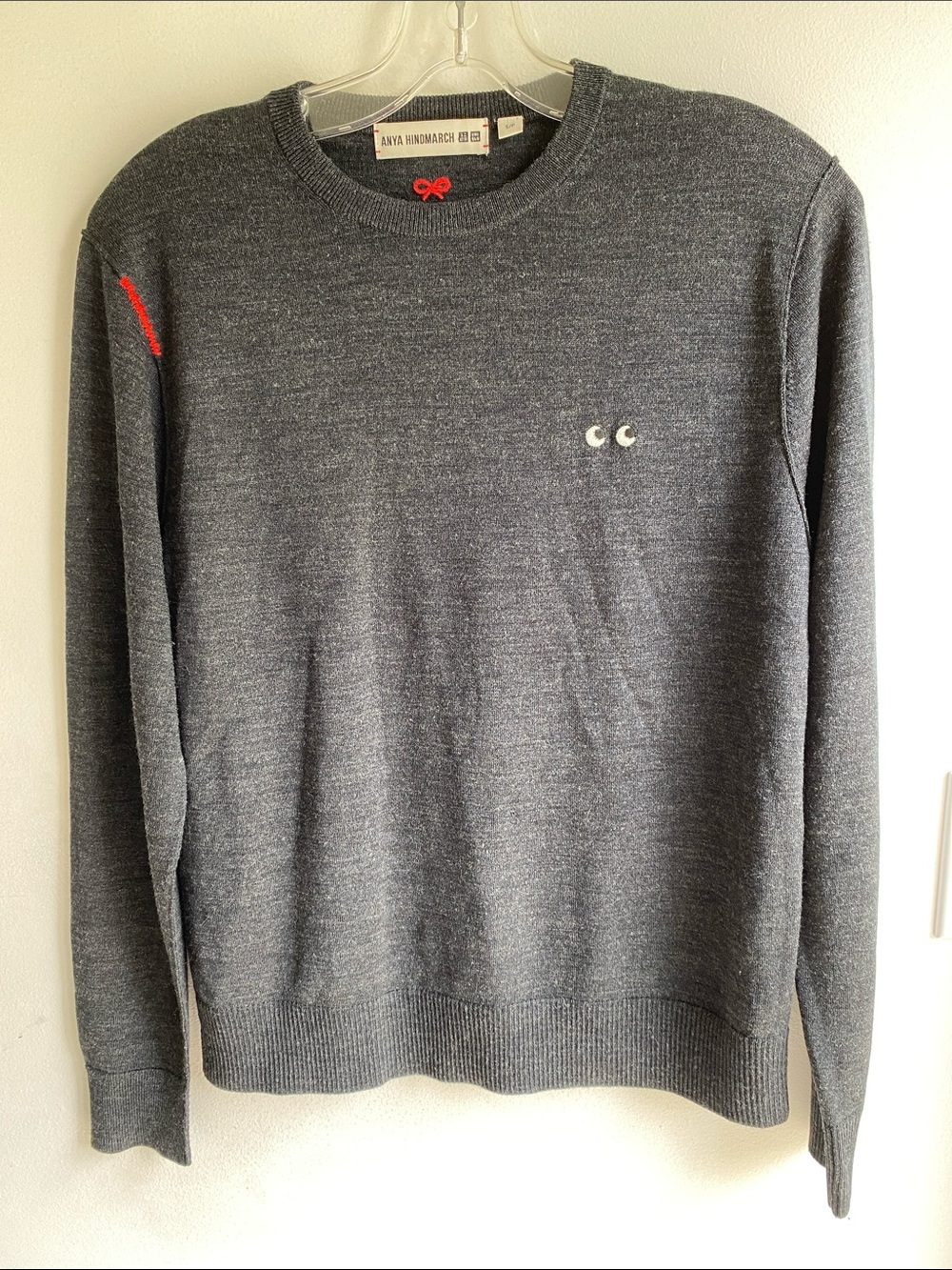 Anya Hindmarch X Uniqlo Grey Wool Sweater Small Like New!
